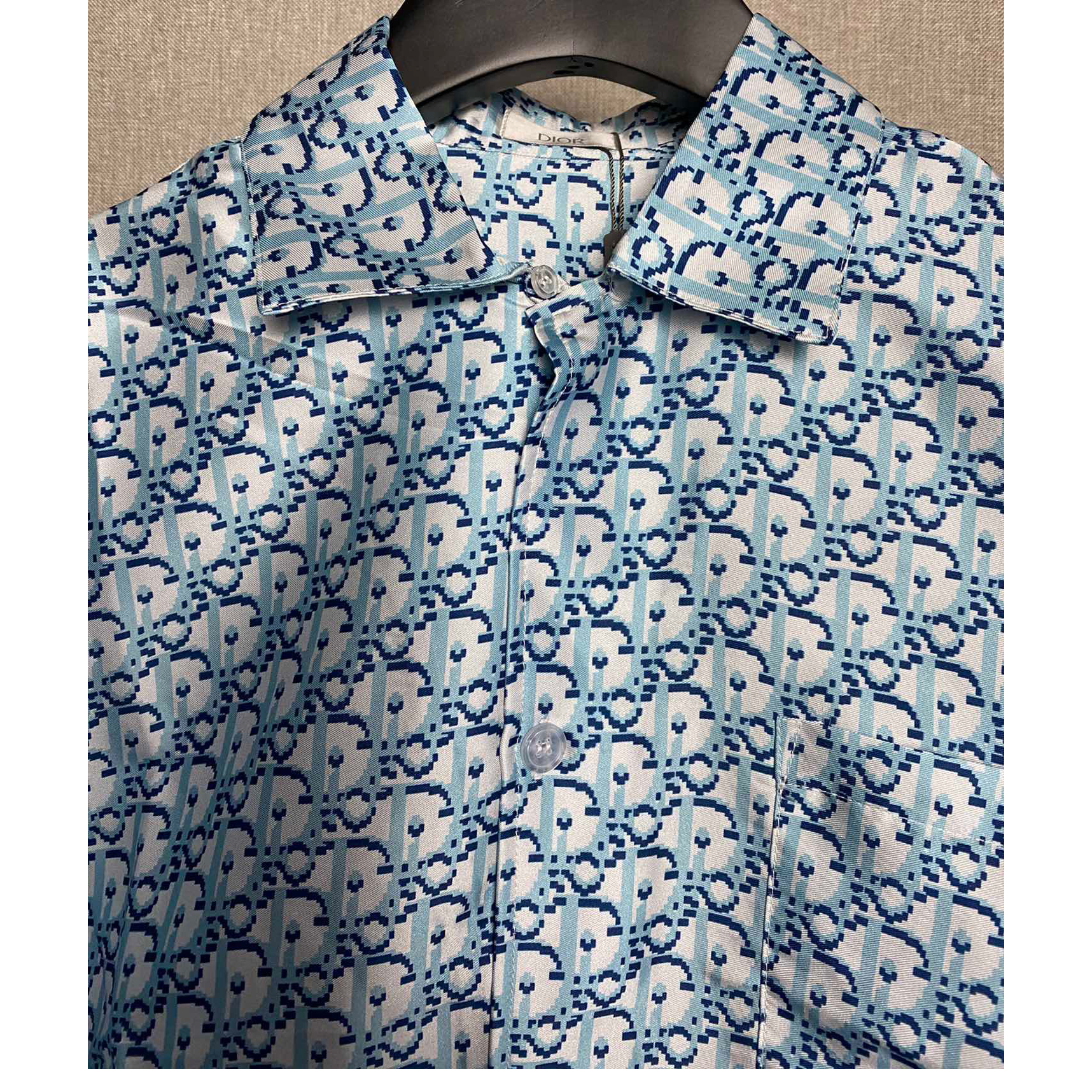 Dior Oblique Pixel Short-Sleeved Shirt And Shorts - EUR FASHION