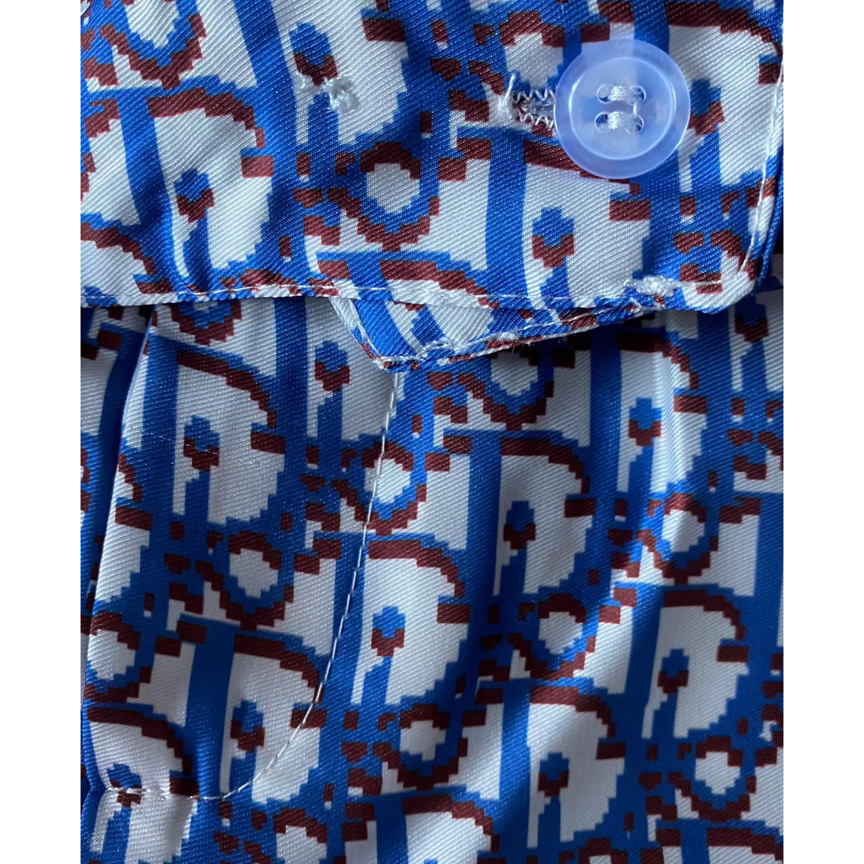 Dior Oblique Pixel Short-Sleeved Shirt And Shorts - EUR FASHION