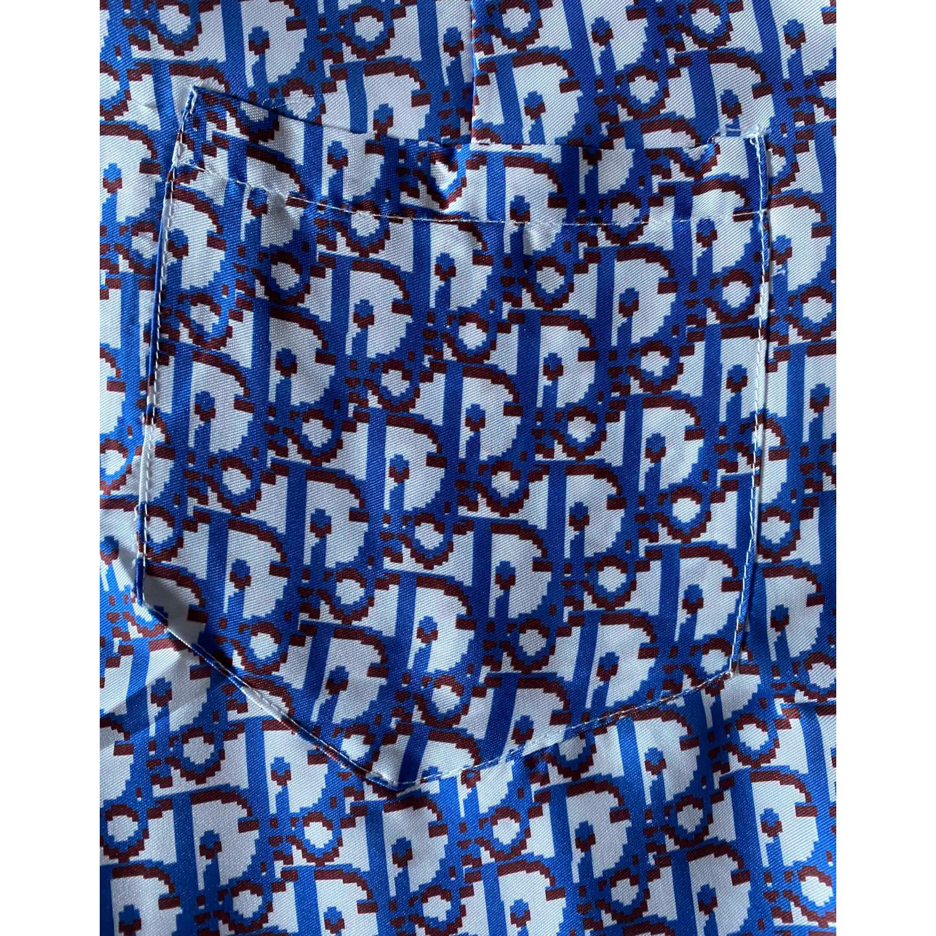 Dior Oblique Pixel Short-Sleeved Shirt And Shorts - EUR FASHION
