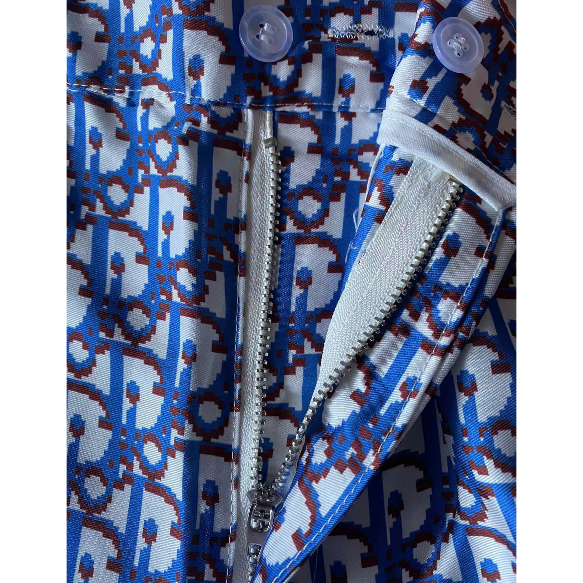 Dior Oblique Pixel Short-Sleeved Shirt And Shorts - EUR FASHION
