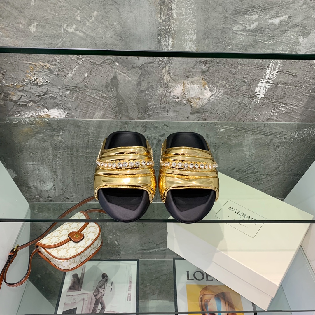 Balmain B-It-Puffy Slides - EUR FASHION