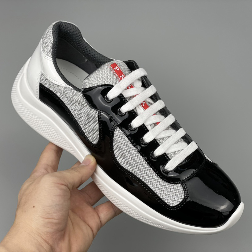 Prada Male America's Cup Sneaker In Black(upon uk size) - EUR FASHION