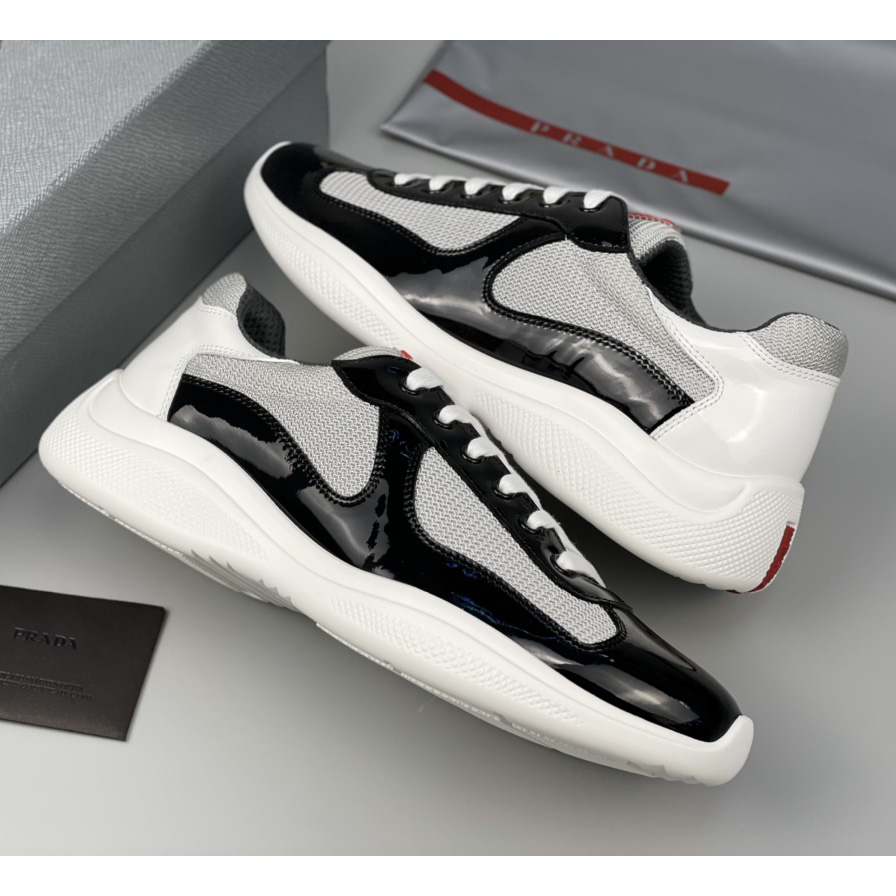 Prada Male America's Cup Sneaker In Black(upon uk size) - EUR FASHION