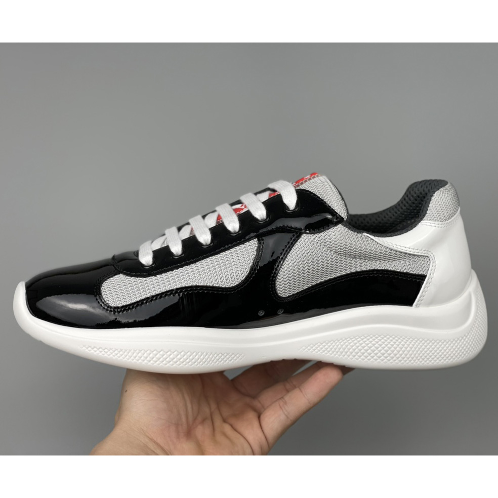 Prada Male America's Cup Sneaker In Black(upon uk size) - EUR FASHION