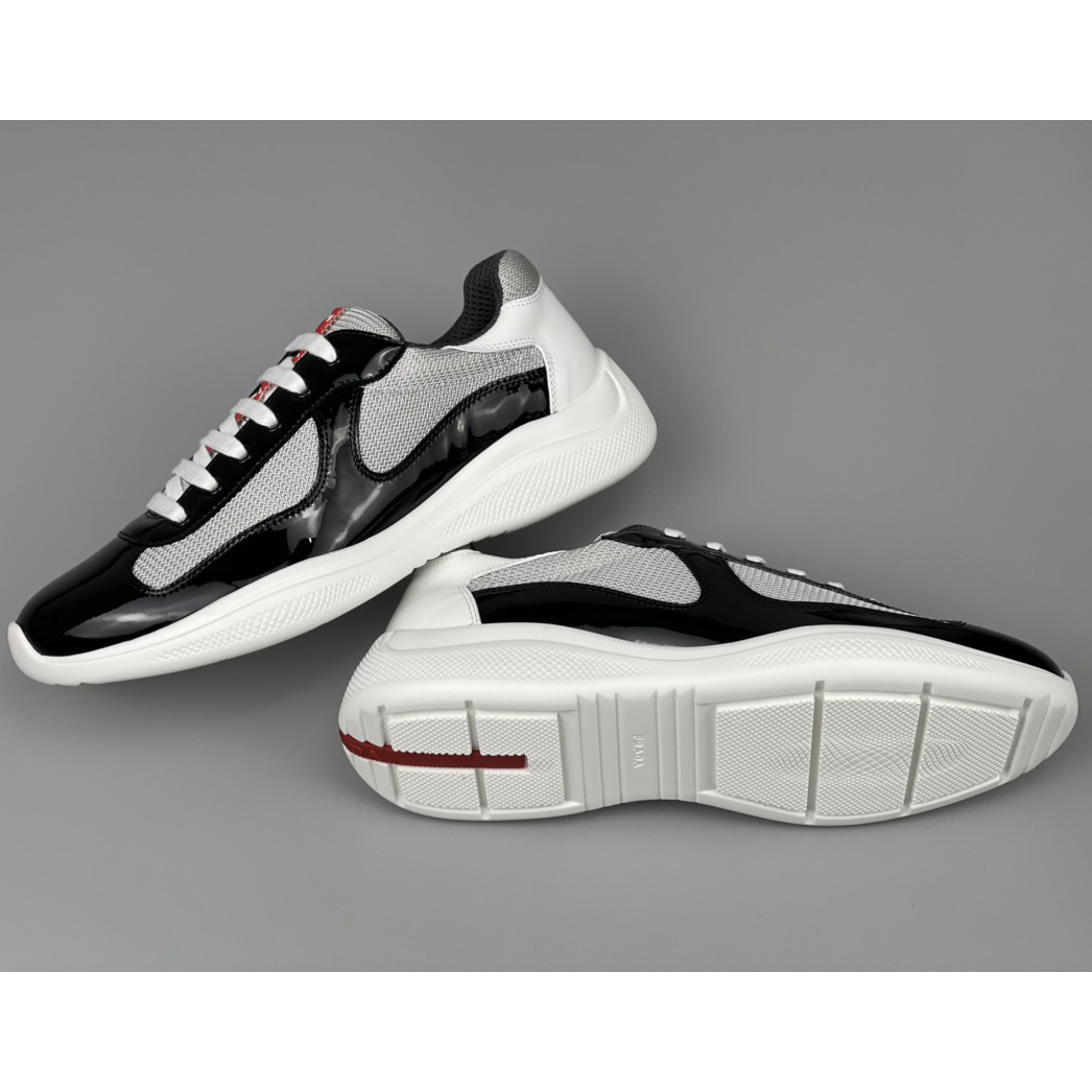 Prada Male America's Cup Sneaker In Black(upon uk size) - EUR FASHION