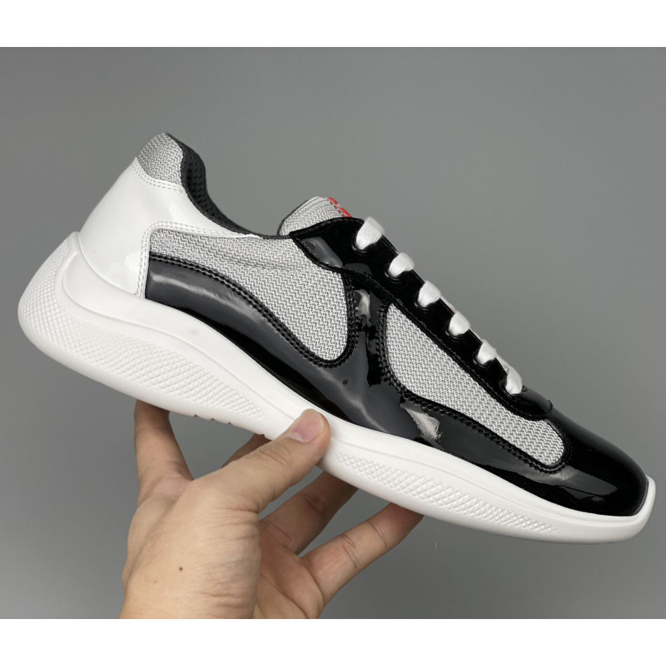 Prada Male America's Cup Sneaker In Black(upon uk size) - EUR FASHION
