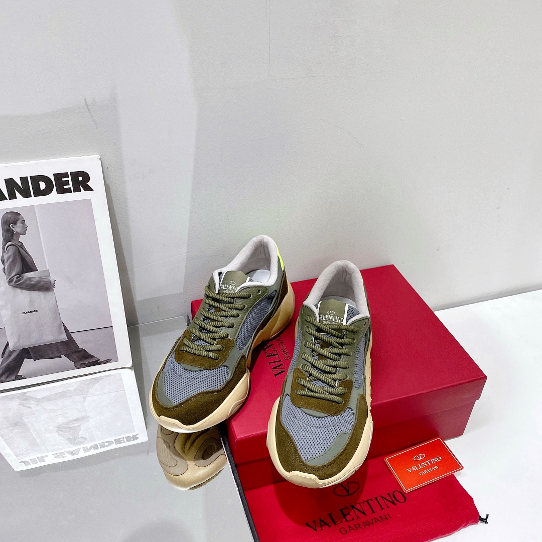 Valenti Mesh Fabric And Suede Sneakers - EUR FASHION