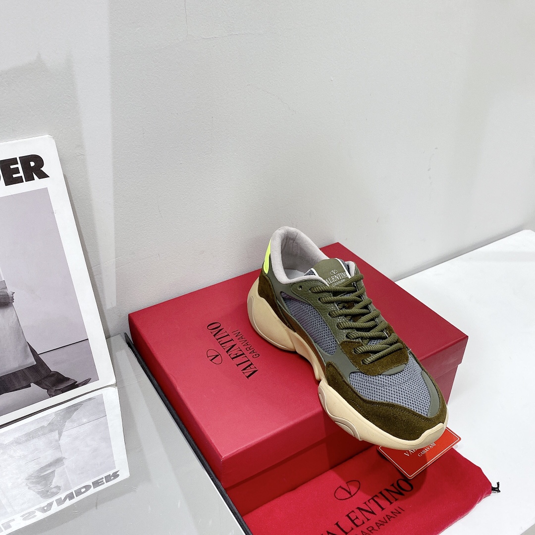 Valenti Mesh Fabric And Suede Sneakers - EUR FASHION