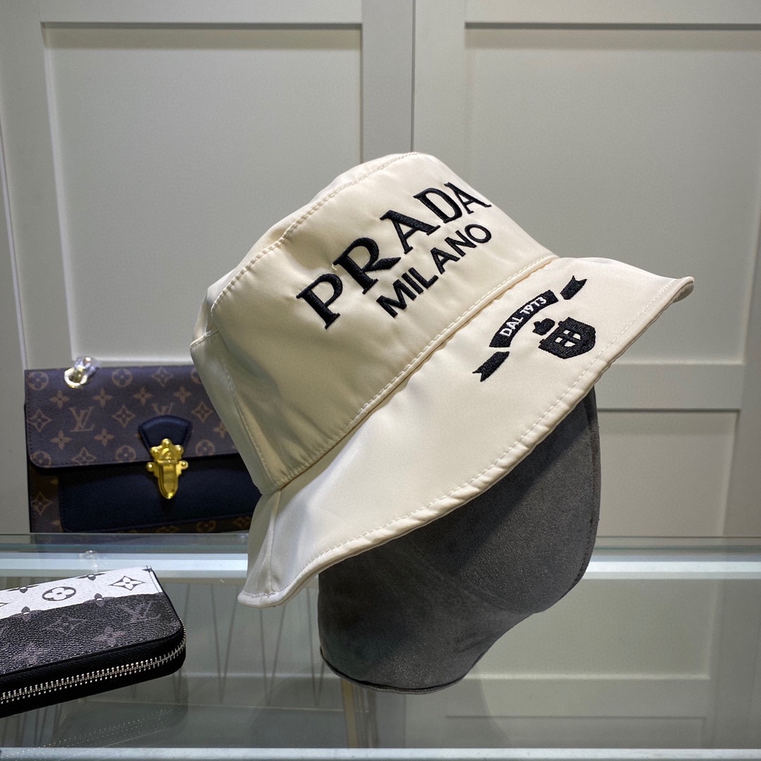 Prada Canvas Bucket Hat - EUR FASHION