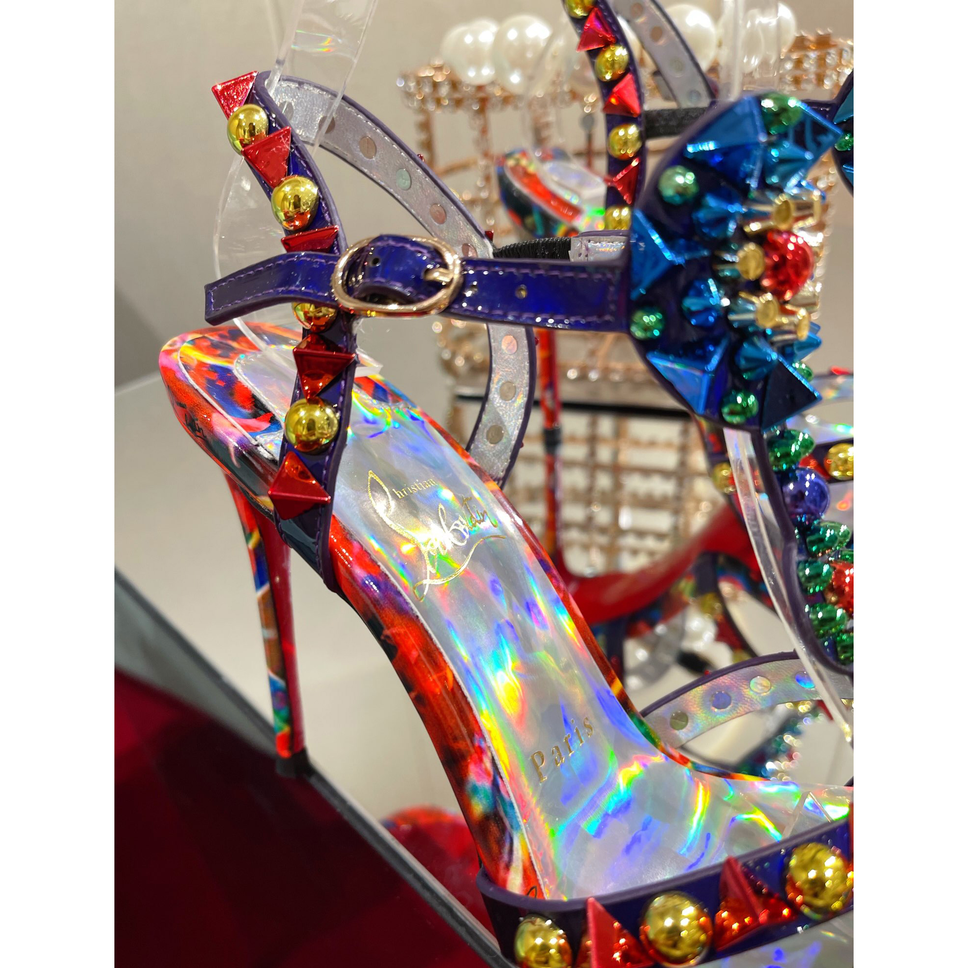 Christian Louboutin Multicolor Sandal（10cm Heel Height） - EUR FASHION