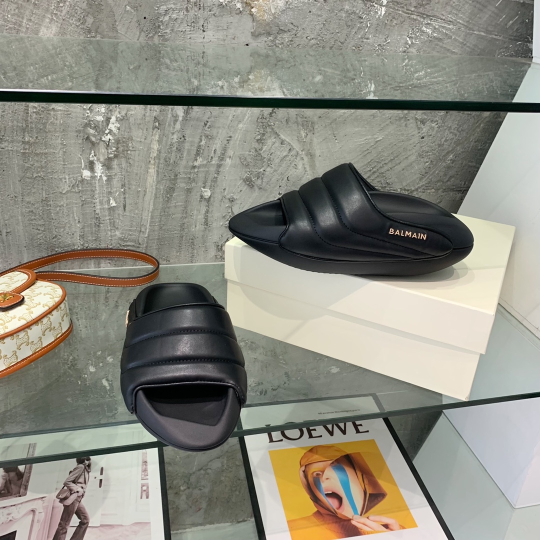 Balmain B-It-Puffy Slides - EUR FASHION