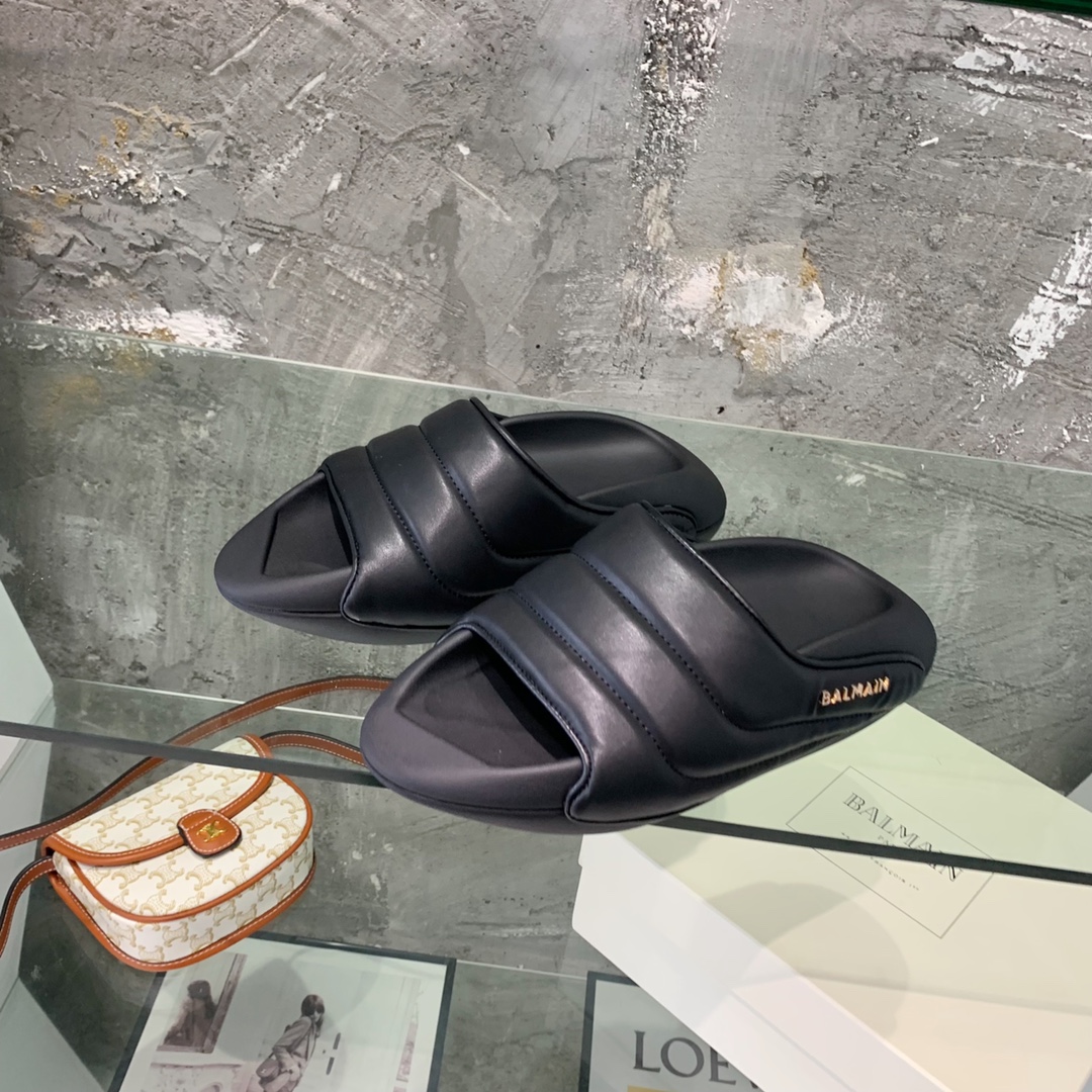 Balmain B-It-Puffy Slides - EUR FASHION