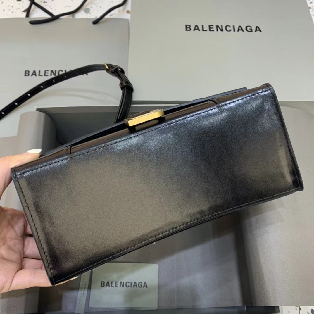 Balenciaga Logo Print Leather Handbag(23-14-10cm) - EUR FASHION