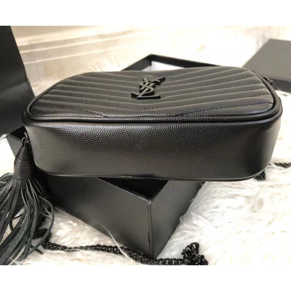 Saint Laurent Black Leather Shoulder Bag (19-10.5-5CM) - EUR FASHION