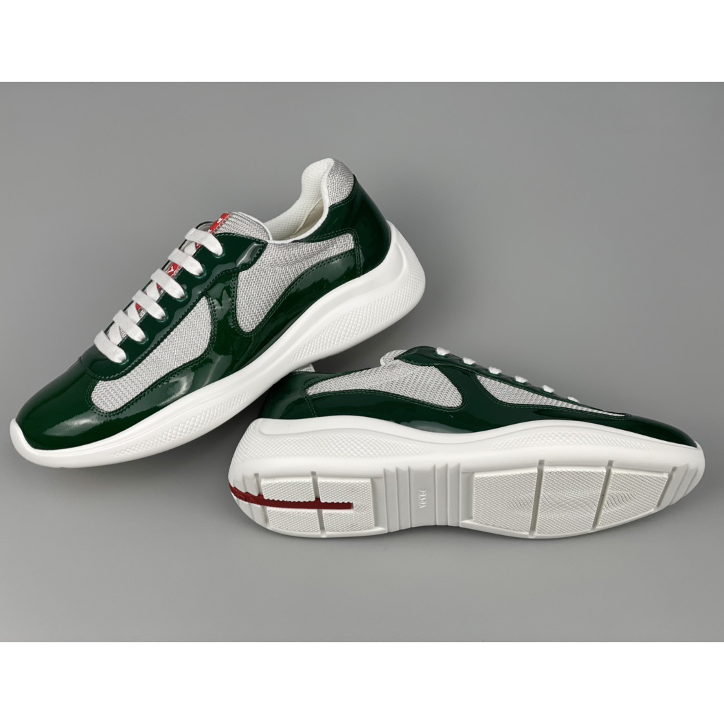 Prada Male America's Cup Sneaker In Green(Upon UK size) - EUR FASHION