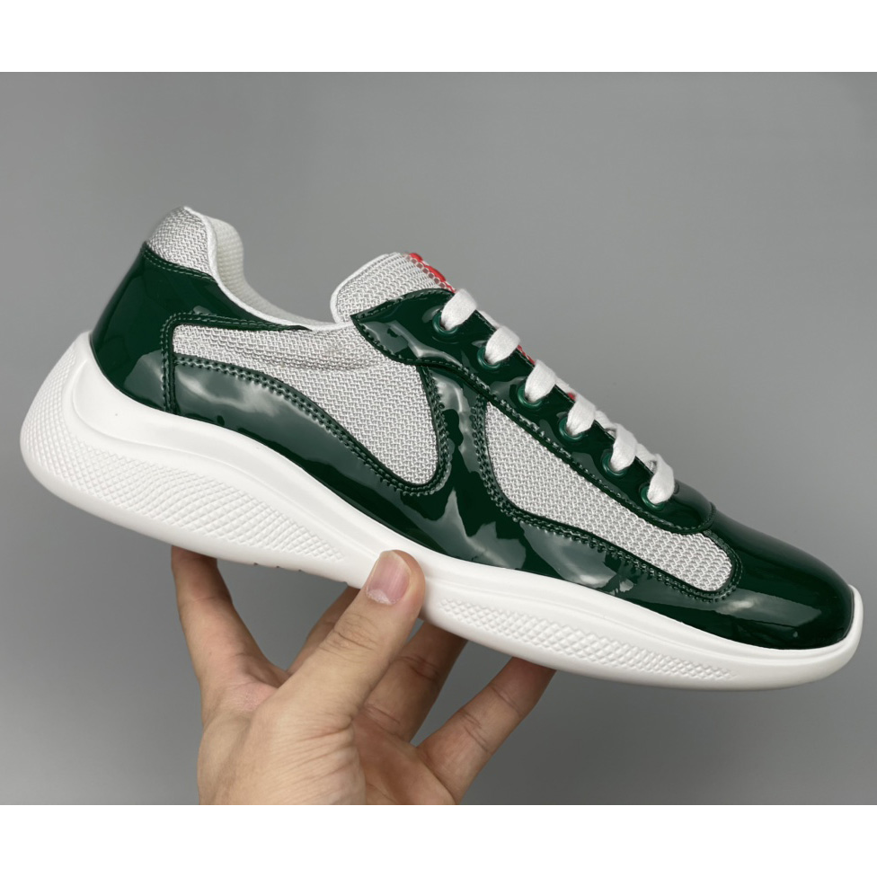 Prada Male America's Cup Sneaker In Green(Upon UK size) - EUR FASHION