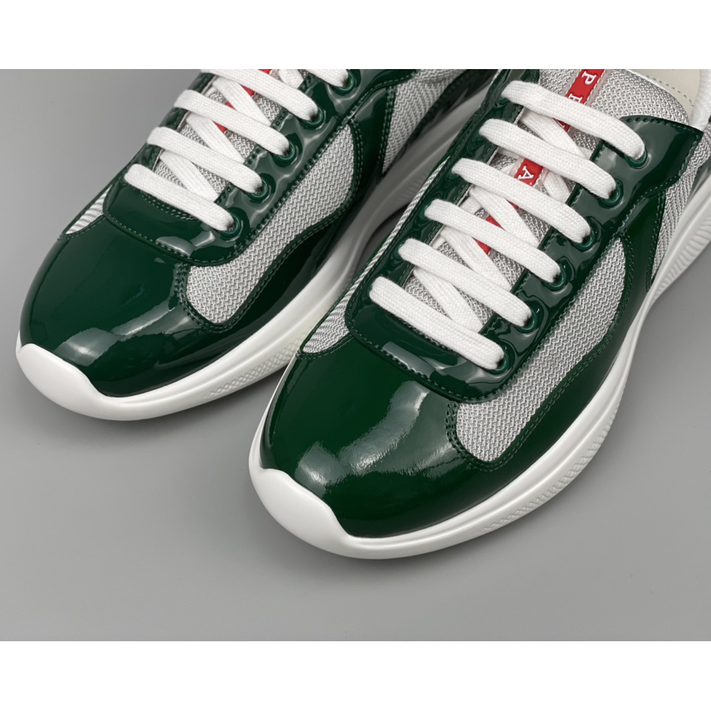 Prada Male America's Cup Sneaker In Green(Upon UK size) - EUR FASHION