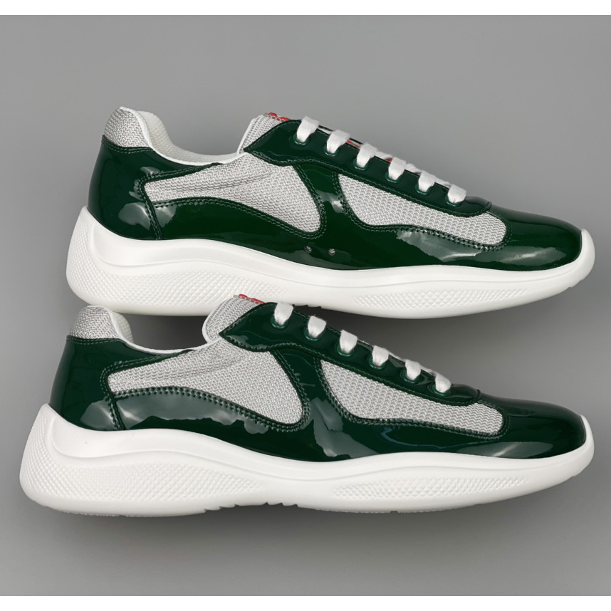 Prada Male America's Cup Sneaker In Green(Upon UK size) - EUR FASHION