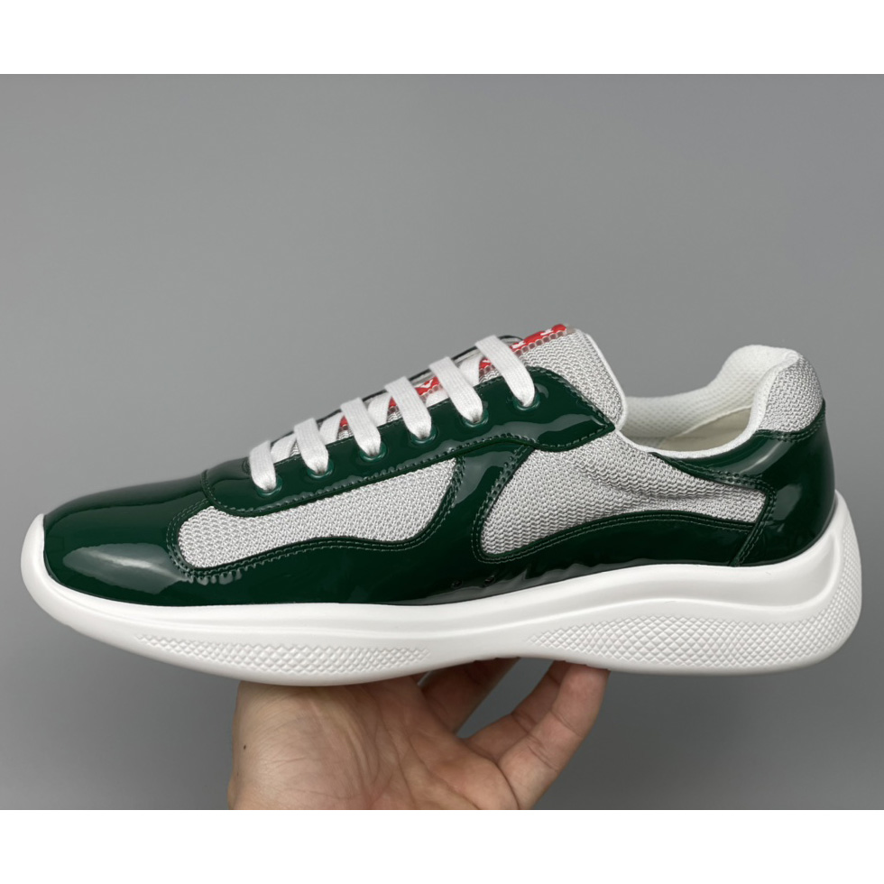 Prada Male America's Cup Sneaker In Green(Upon UK size) - EUR FASHION