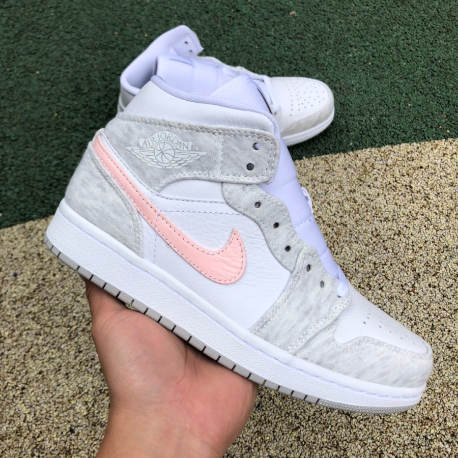 Air Jordan 1 Mid SE AJ1 'Light Iron Ore' Middle Top Sneaker  DN4045-001 - EUR FASHION
