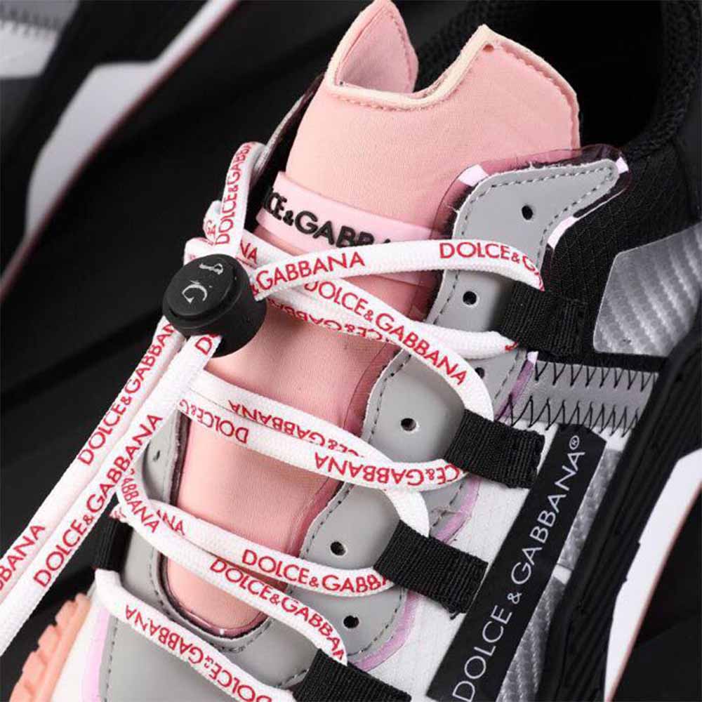 Dolce & Gabbana Black & Pink NS1 Slip-on Sneakers - EUR FASHION