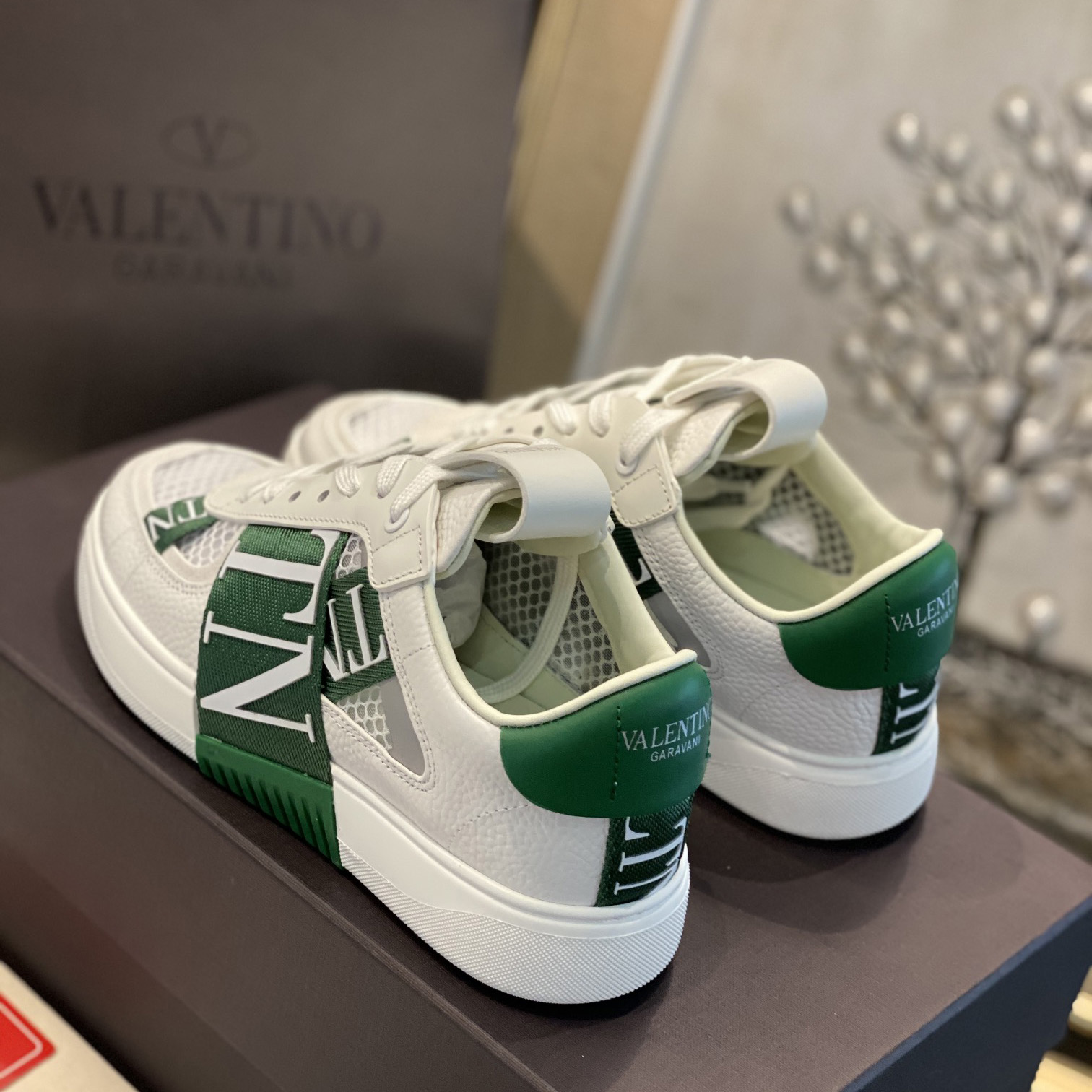 Valenti  VL7N Low-Top Sneakers In Calfskin And Mesh Fabric With Bands - EUR FASHION