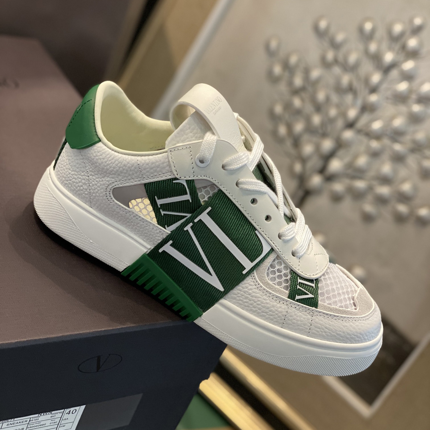 Valenti  VL7N Low-Top Sneakers In Calfskin And Mesh Fabric With Bands - EUR FASHION