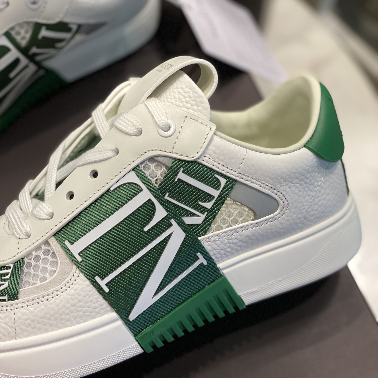 Valenti  VL7N Low-Top Sneakers In Calfskin And Mesh Fabric With Bands - EUR FASHION