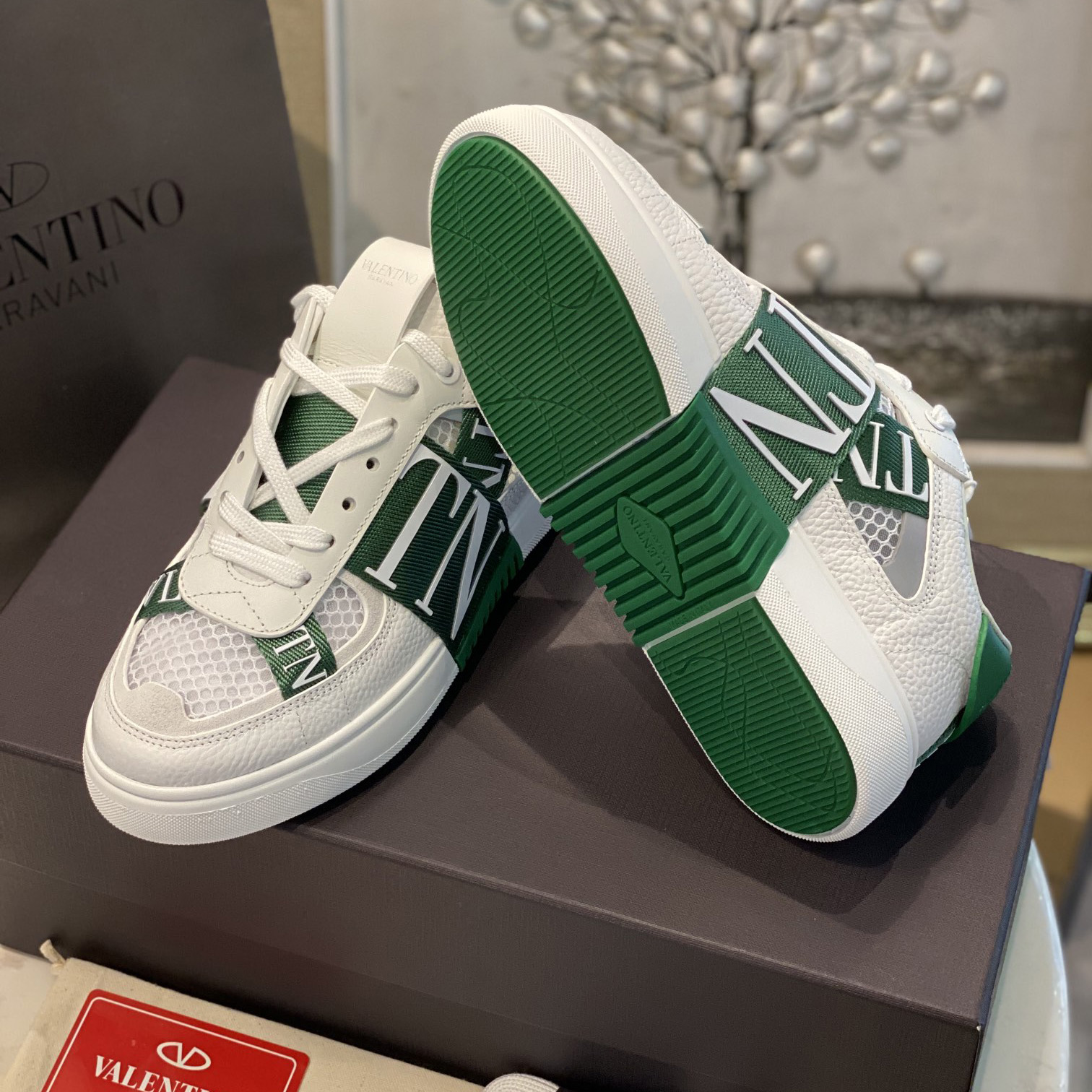 Valenti  VL7N Low-Top Sneakers In Calfskin And Mesh Fabric With Bands - EUR FASHION