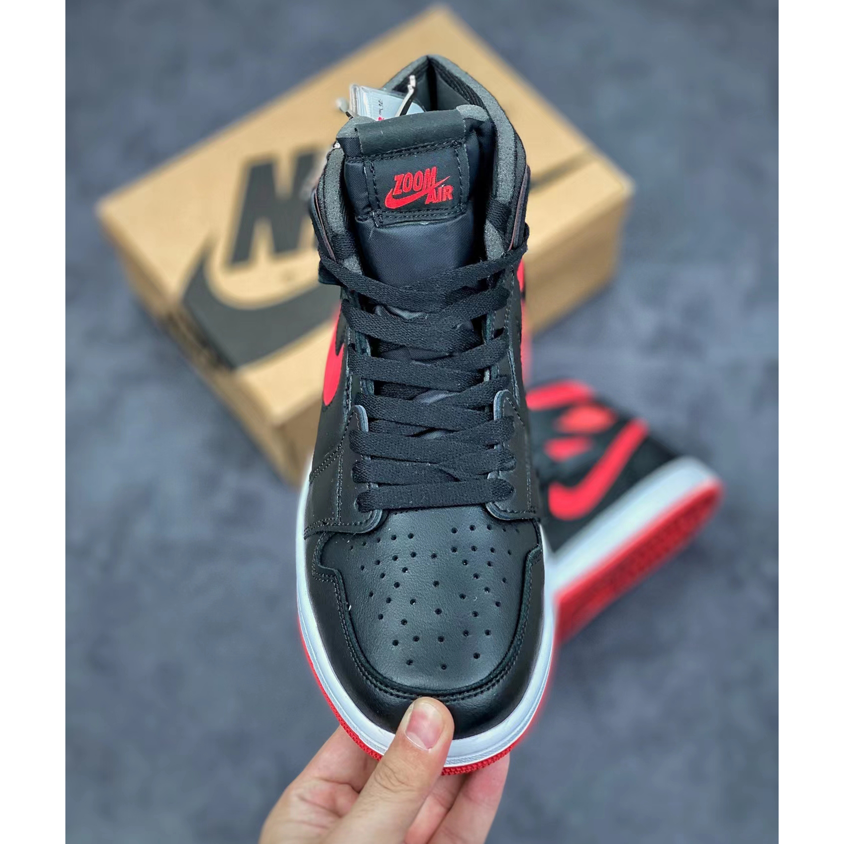Nike Air Jordan 1 Zoom Air Cmft ''Bred'' Sneaker  CT0979-006 - EUR FASHION