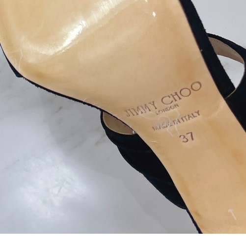Jimmy Choo Black Suede Sandals With Pearls And Crystals - EUR FASHION