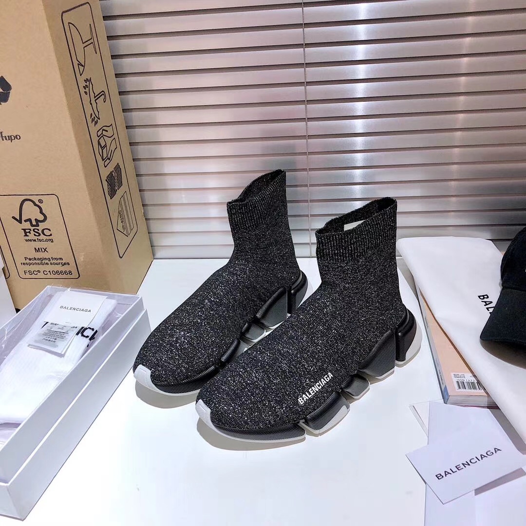Balenciaga  Speed 2.0 Recycled Knit Sneaker  - EUR FASHION