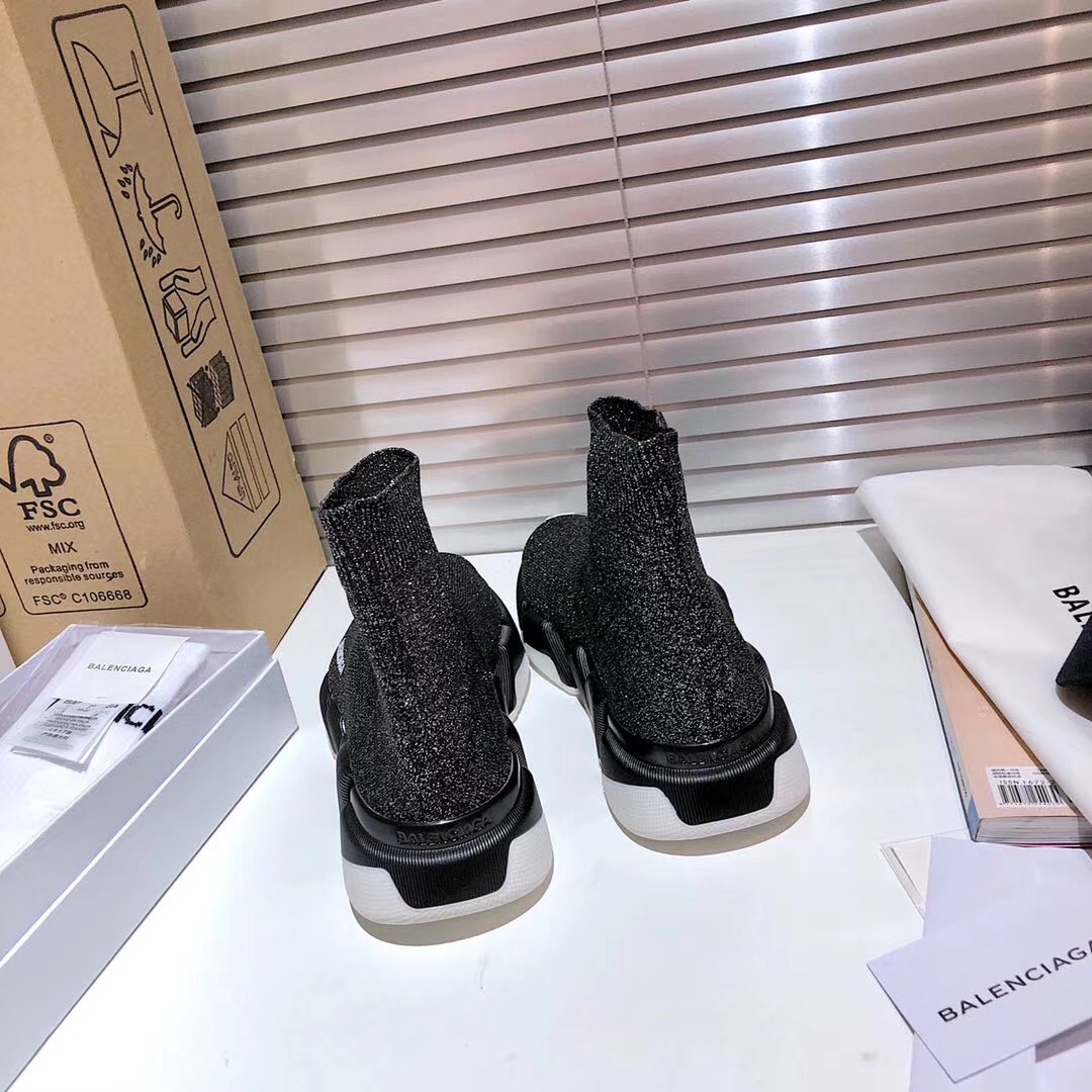 Balenciaga  Speed 2.0 Recycled Knit Sneaker  - EUR FASHION