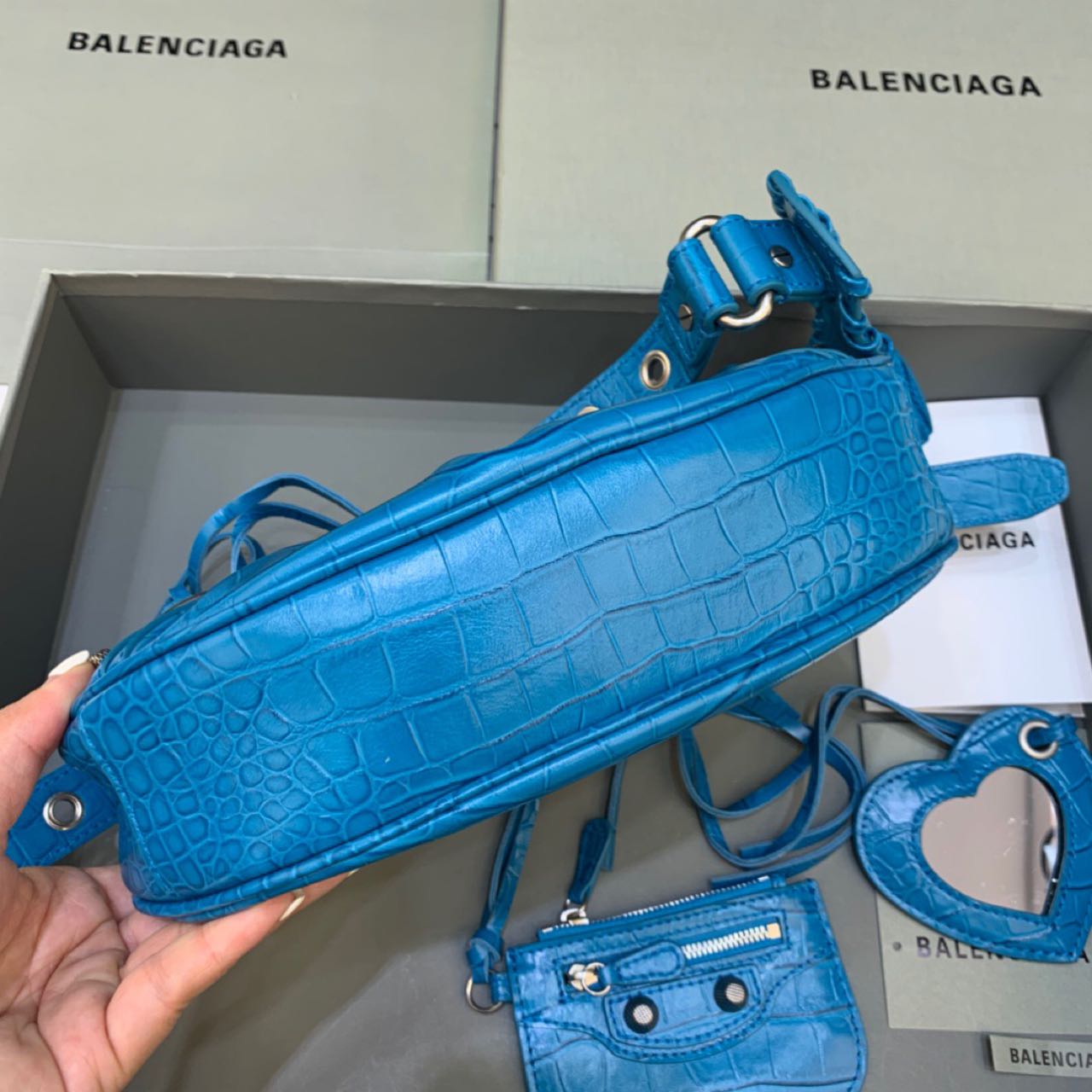 Balenciaga Le Cagole XS Shoulder Bag In Blue(26-12-6cm) - EUR FASHION