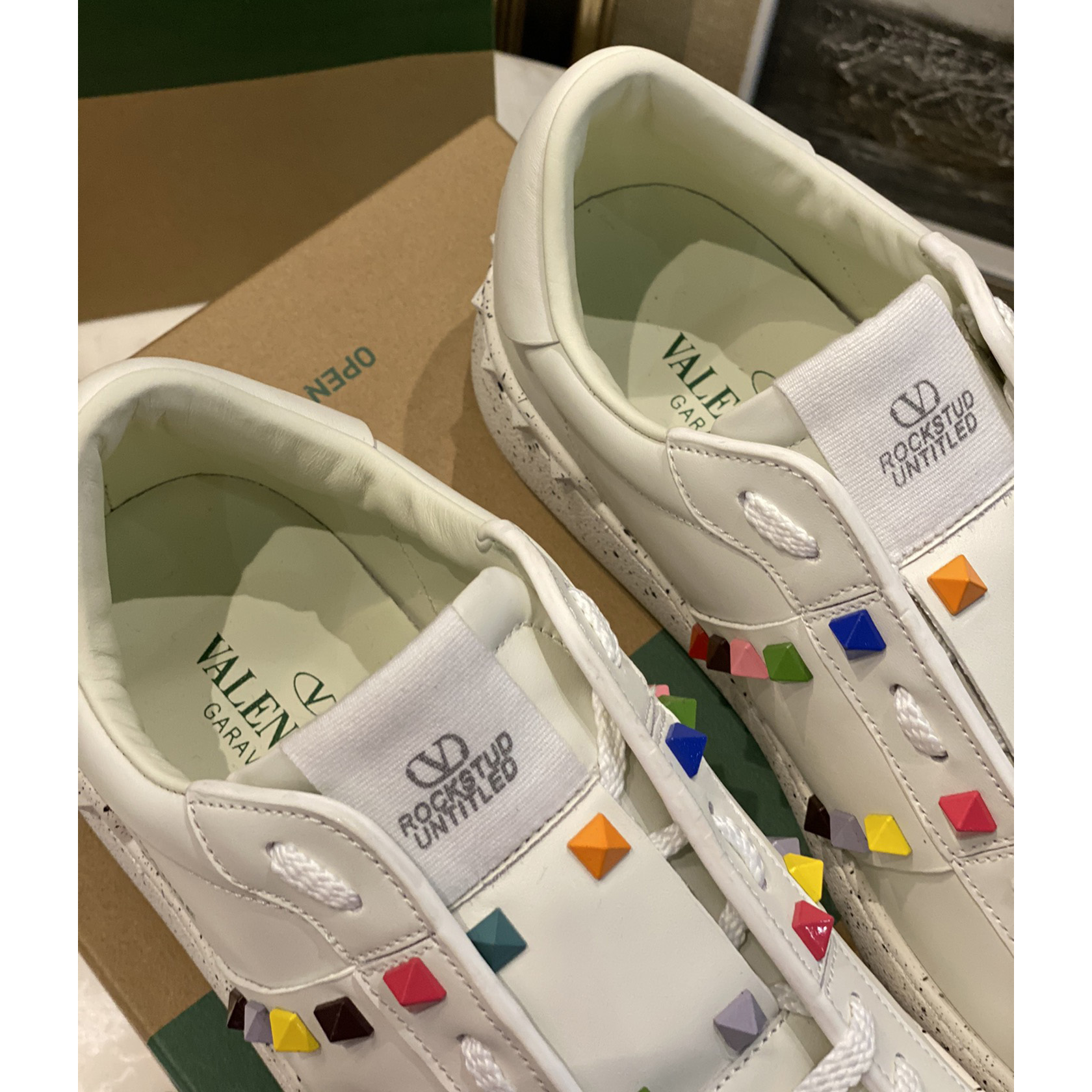 Valenti  Open For A Change Sneaker In Bio-Based Material In White/Multicolor - EUR FASHION
