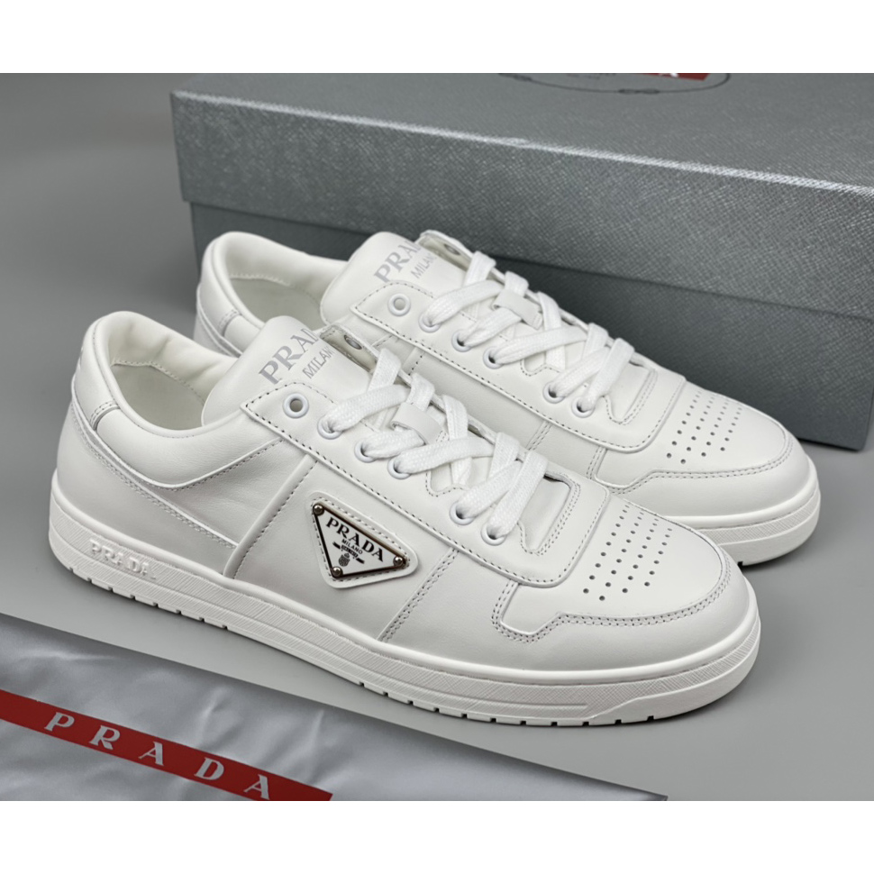 Prada Downtown Leather Sneakers - EUR FASHION