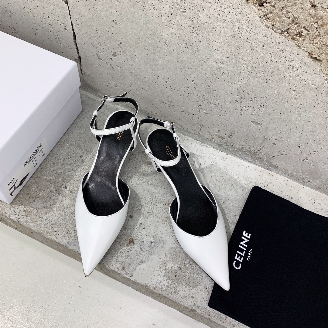 Celine Kitten With Metal Toe In Calfskin - EUR FASHION