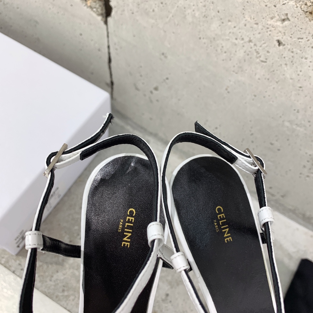 Celine Kitten With Metal Toe In Calfskin - EUR FASHION