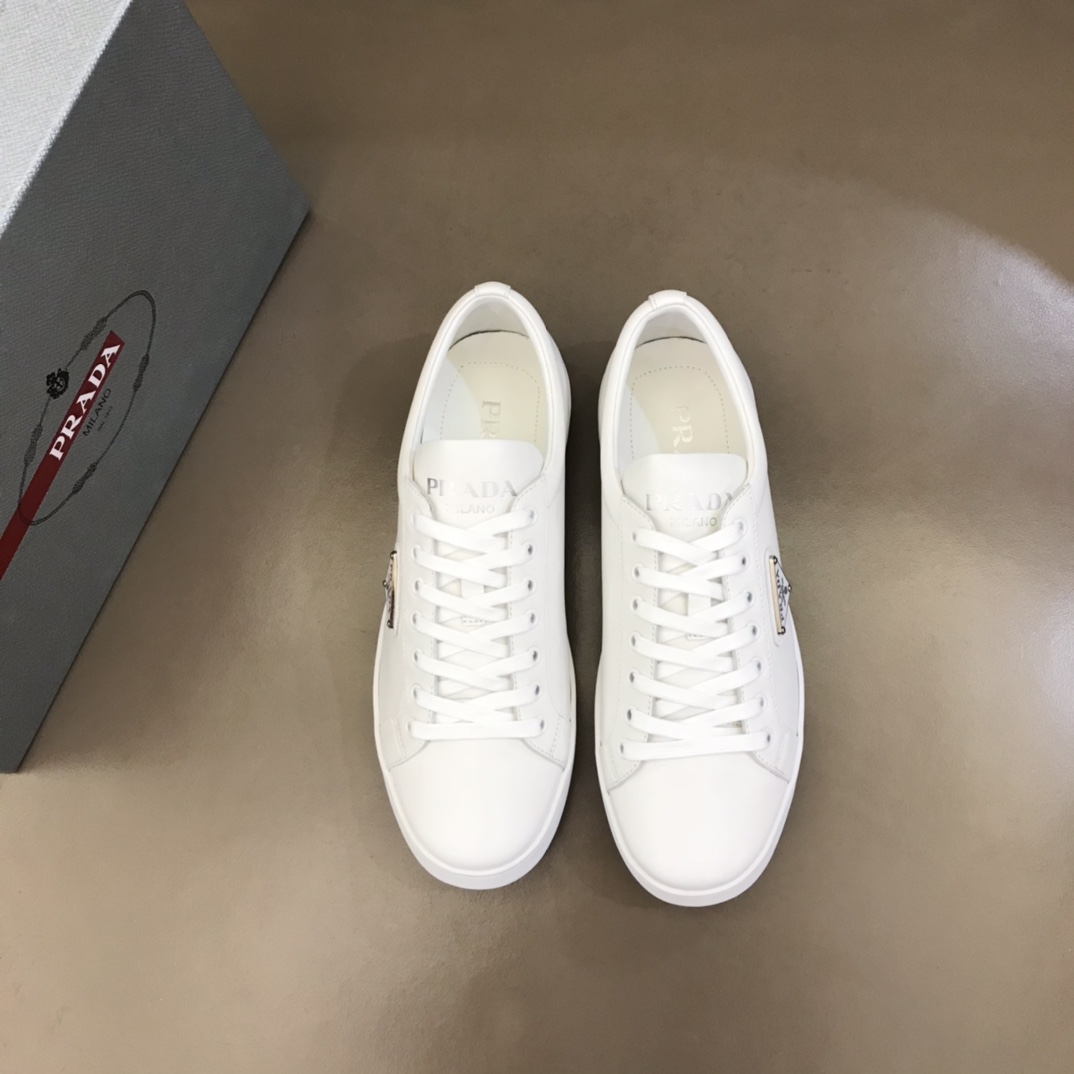 Prada Brushed Leather Sneakers(upon uk size) - EUR FASHION