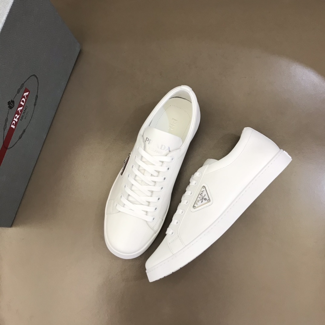Prada Brushed Leather Sneakers(upon uk size) - EUR FASHION