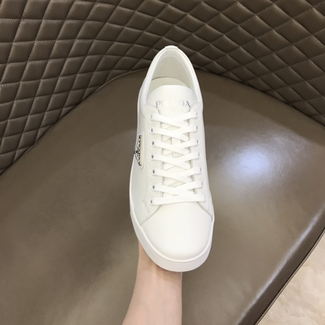 Prada Brushed Leather Sneakers(upon uk size) - EUR FASHION