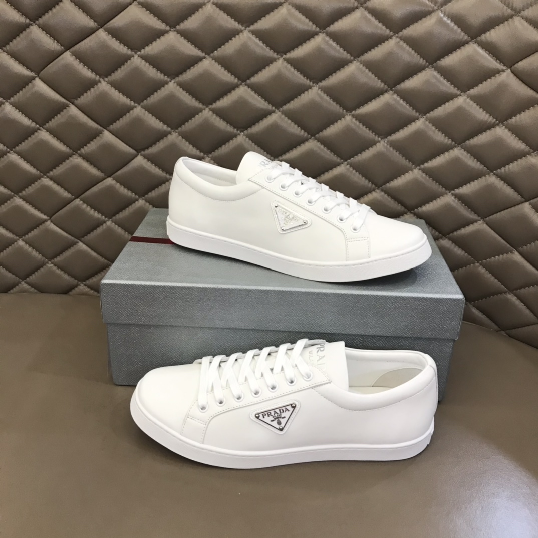 Prada Brushed Leather Sneakers(upon uk size) - EUR FASHION