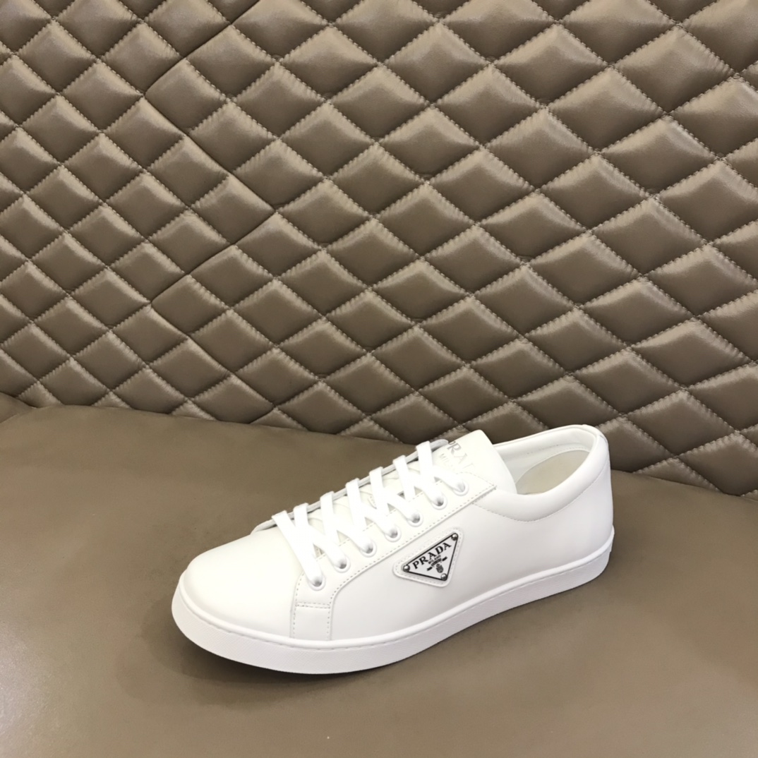 Prada Brushed Leather Sneakers(upon uk size) - EUR FASHION
