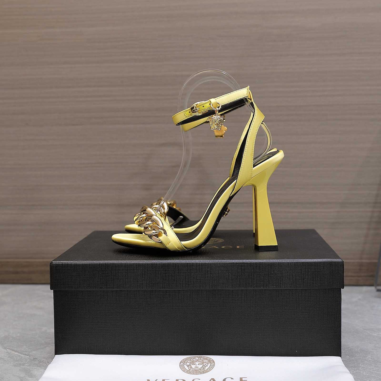 Versace Medusa Chain High Heel Sandals - EUR FASHION