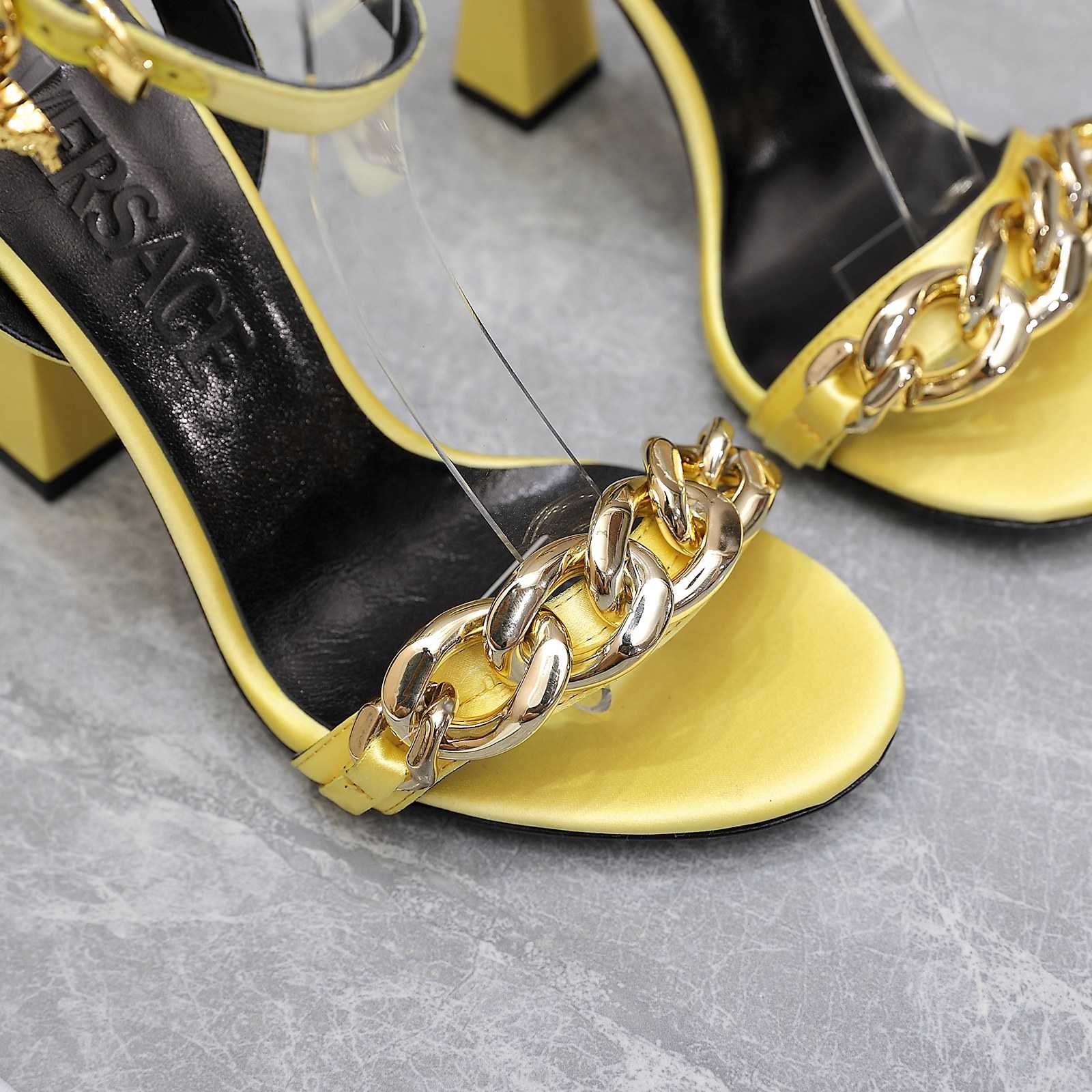 Versace Medusa Chain High Heel Sandals - EUR FASHION