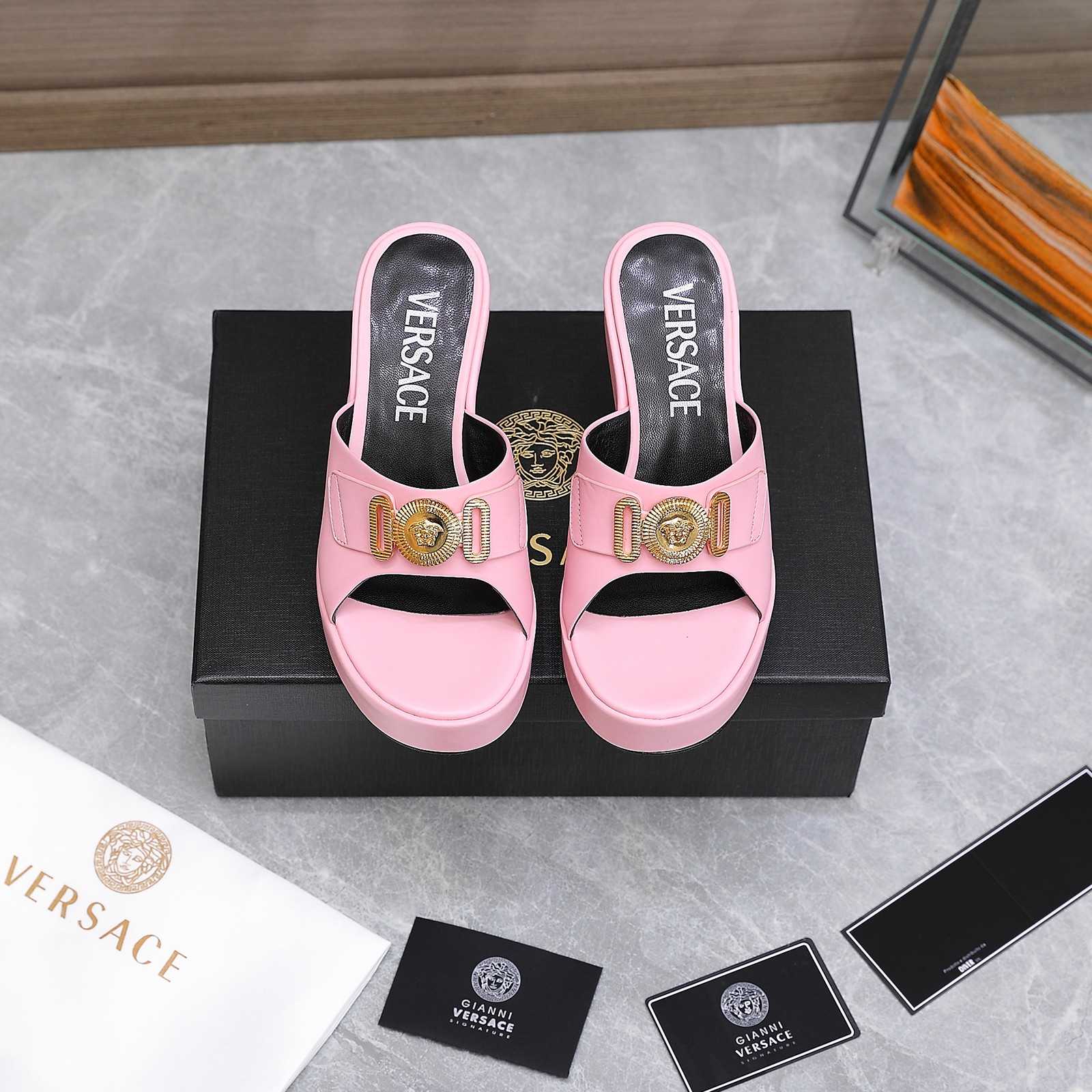 Versace Medusa Biggie Crystal Mules - EUR FASHION
