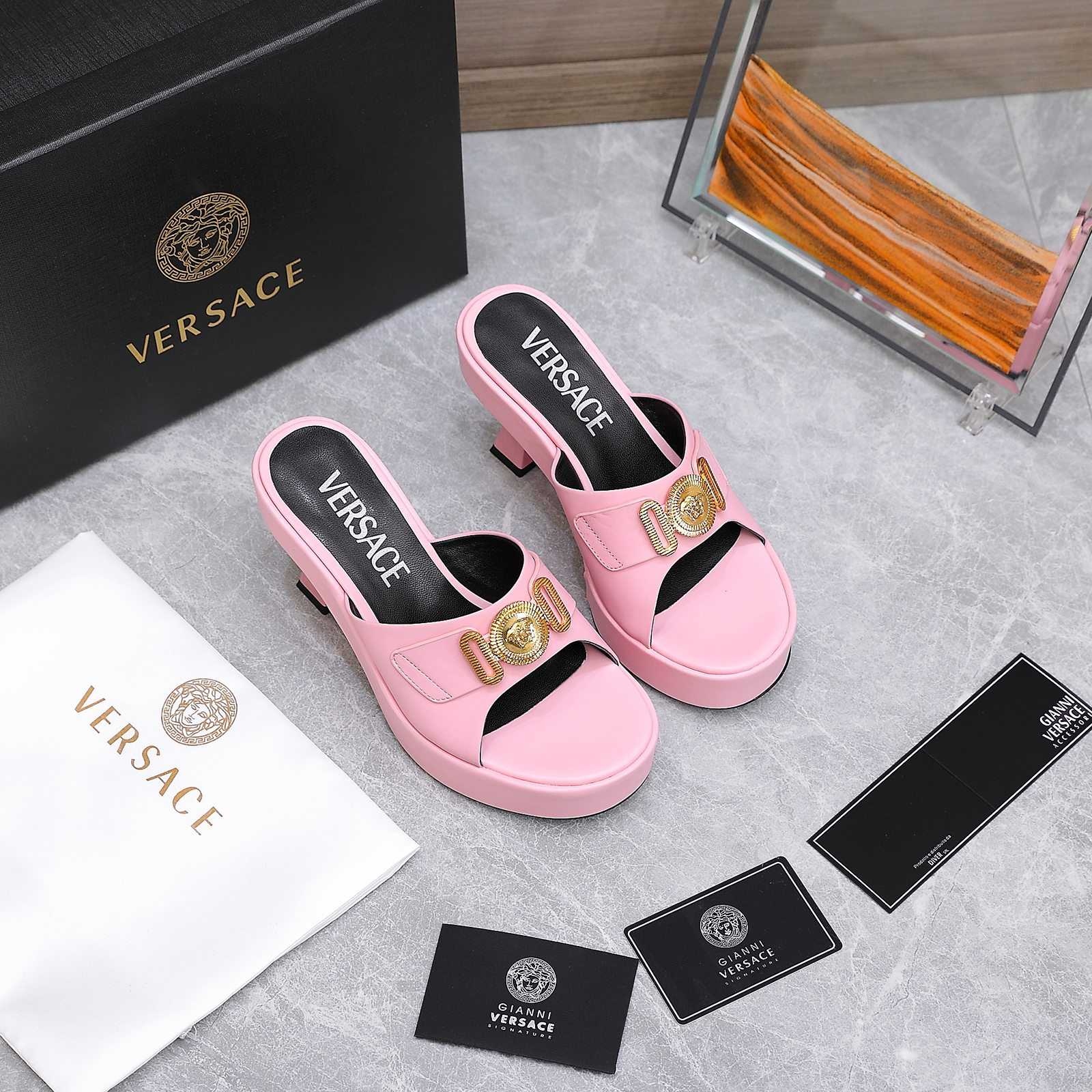 Versace Medusa Biggie Crystal Mules - EUR FASHION