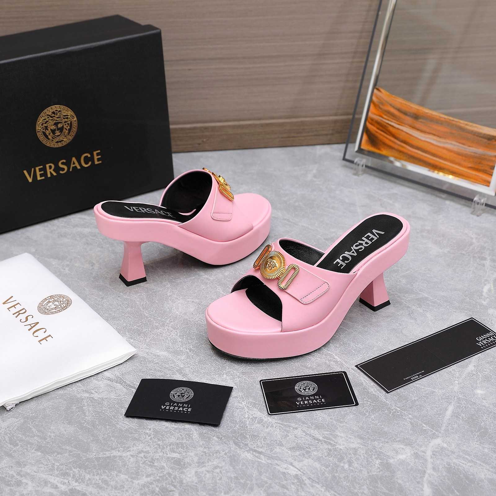 Versace Medusa Biggie Crystal Mules - EUR FASHION