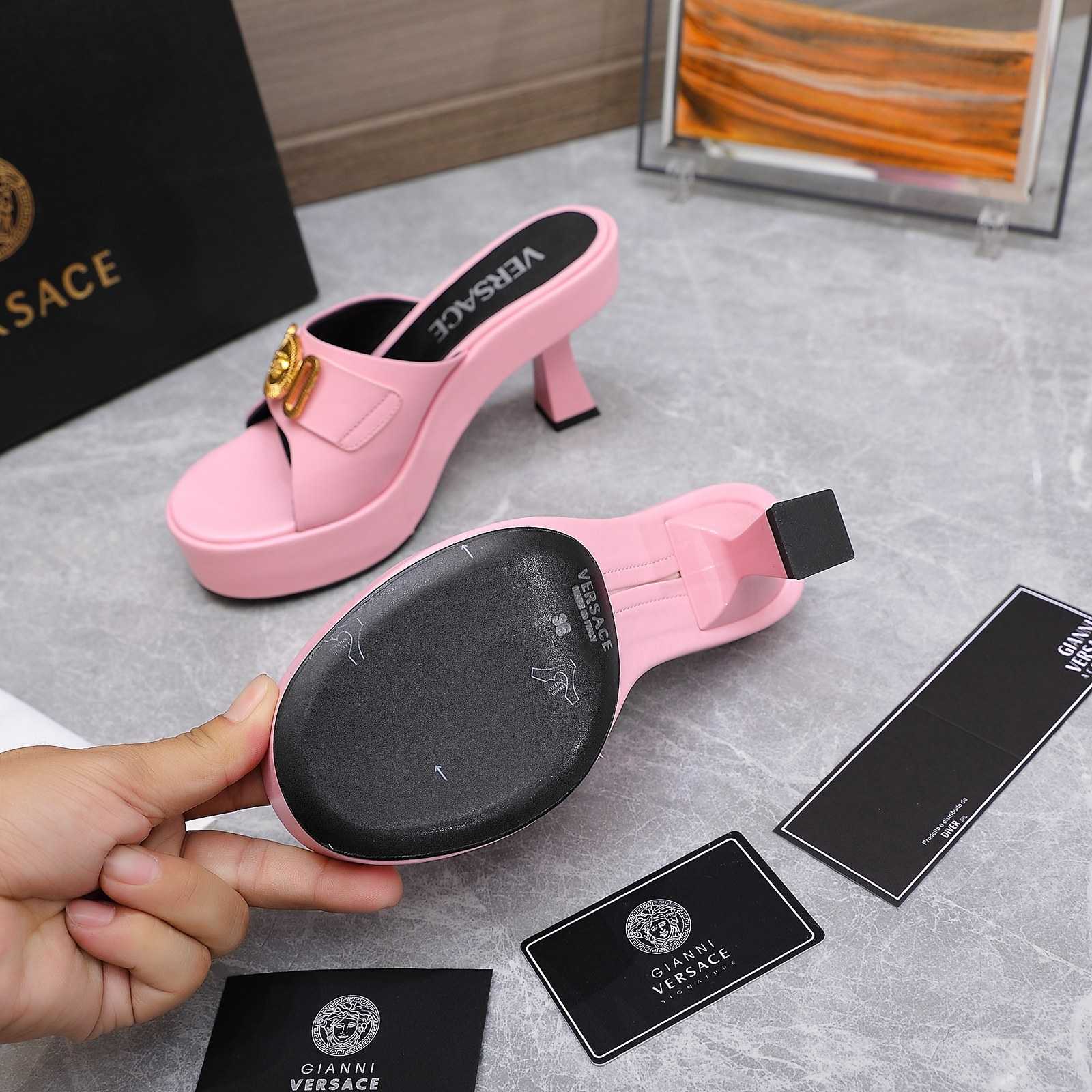 Versace Medusa Biggie Crystal Mules - EUR FASHION