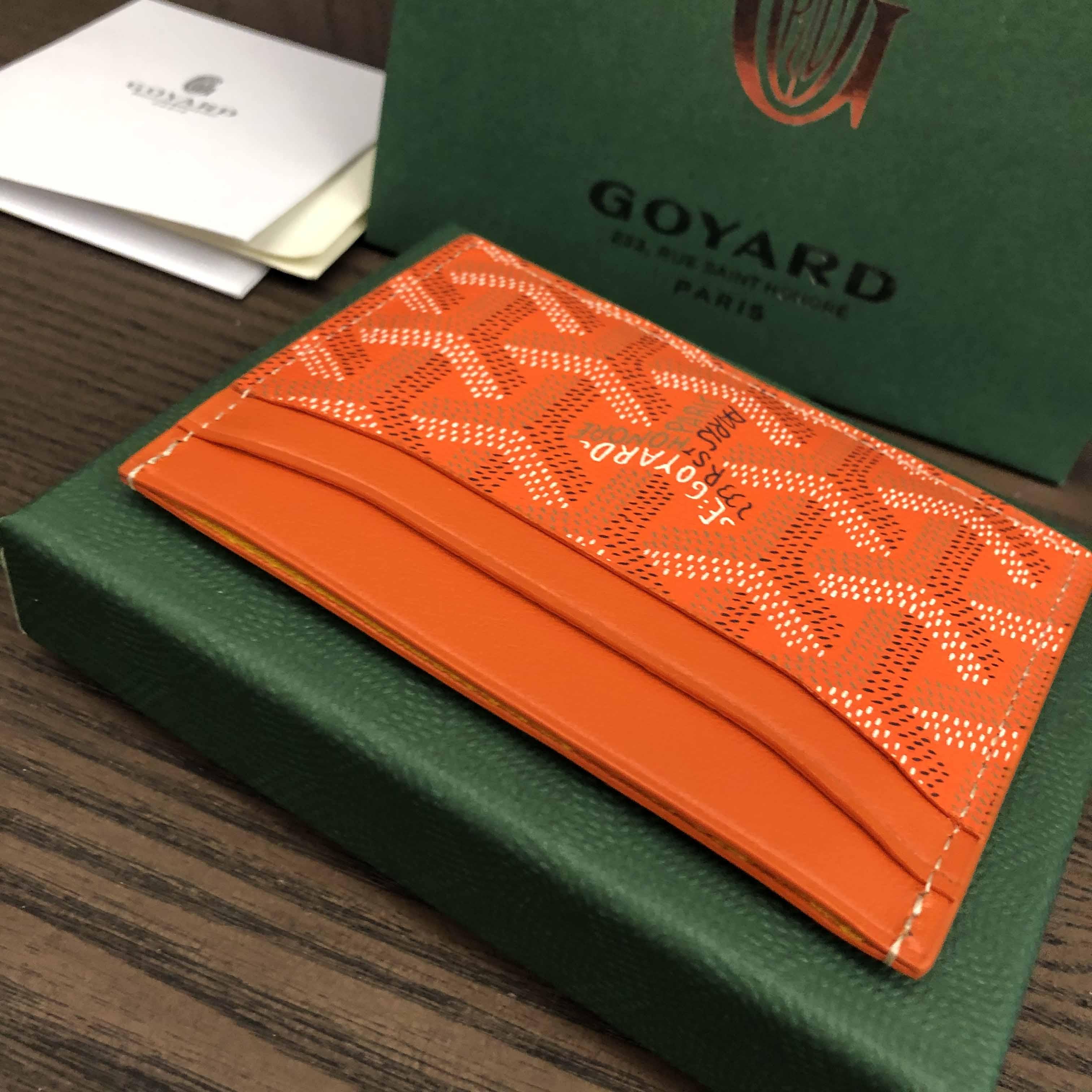 Goyard Card Holder Orange - EUR FASHION